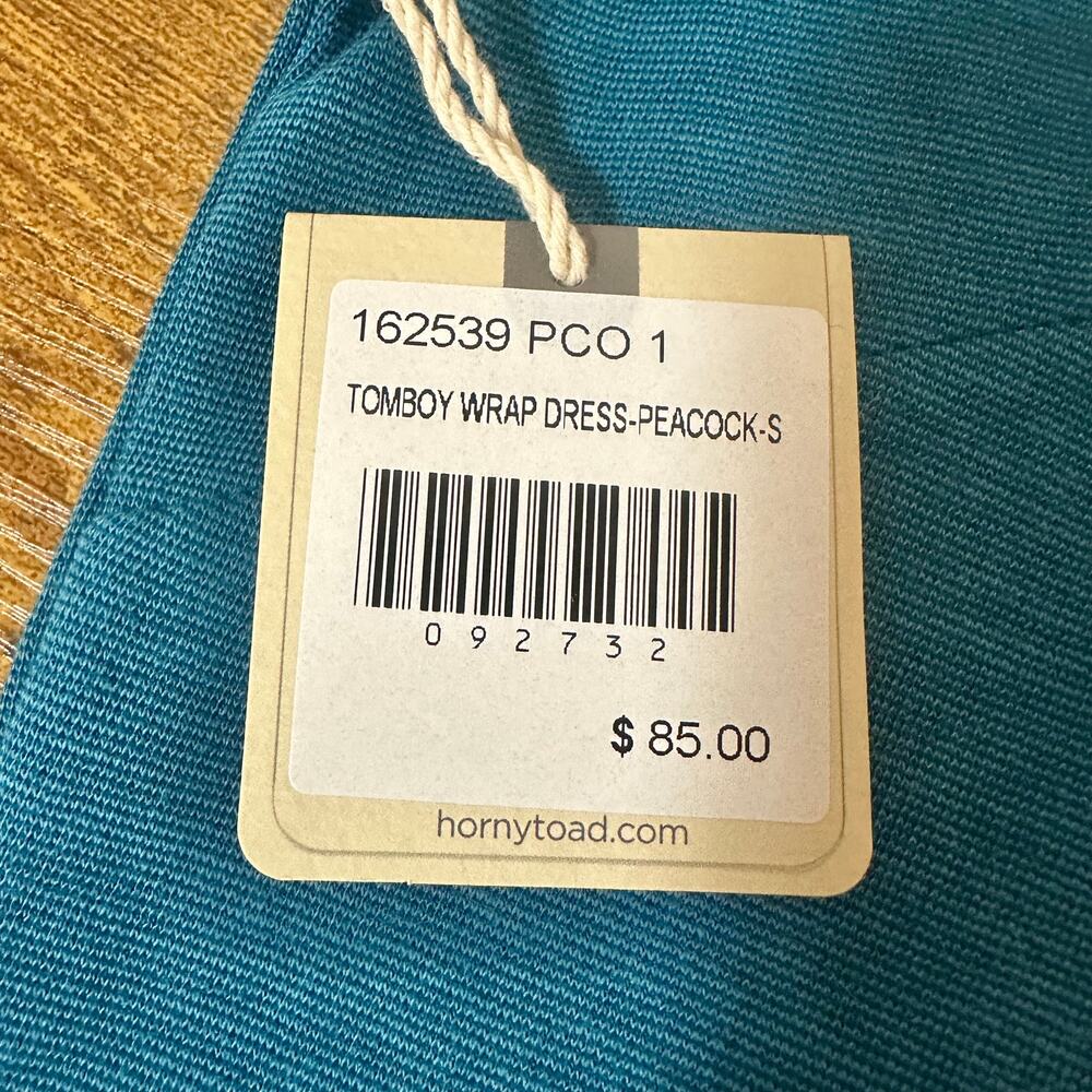 Horny Toad Tomboy Wrap Dress Peacock Small NWT Athleisure - Picture 5 of 9